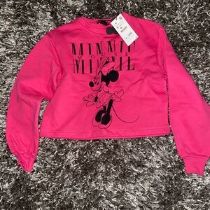 Zara Pink Minnie Mouse Sweatshirt